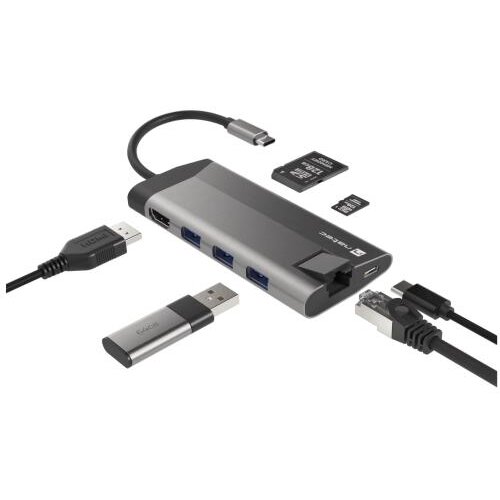 Natec Fowler Plus &ndash; USB 6-in-1 Type-C Multiport Adapter NMP‑1690 Cene