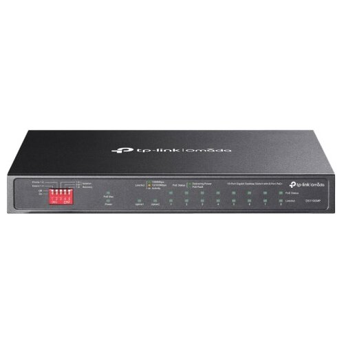 Tp-link Omada DS110GMP 10-port 9xGbE 8xPoE+ RJ45 1x GbE SFP/RJ45 Combo Unmanaged mrežno stikalo switch Cene