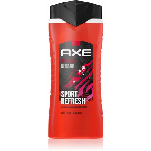 Axe Recharge Arctic Mint & Cool Spices osvežujoč gel za prhanje 3v1 400 ml