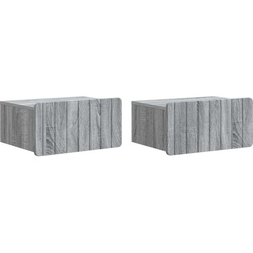  Stenski nočni omarici 2 pcs Siva Sonoma 49 x 34,5 x 24 cm, (5000209913) Cene