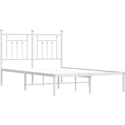  okvir za krevet s uzglavljem bijeli 120 x 190 cm Slike