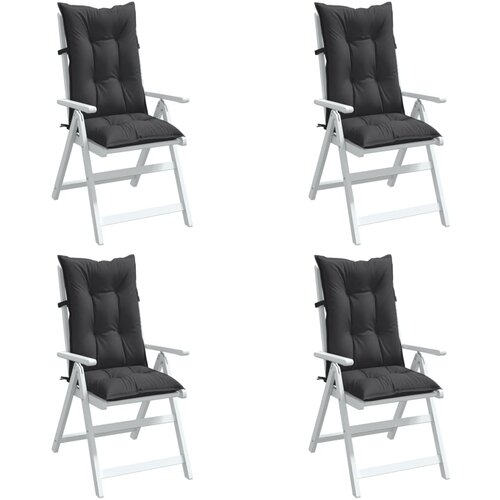 vidaXL Blazina za stol 4 kosi melanž antracit 120x50x7 cm blago Cene
