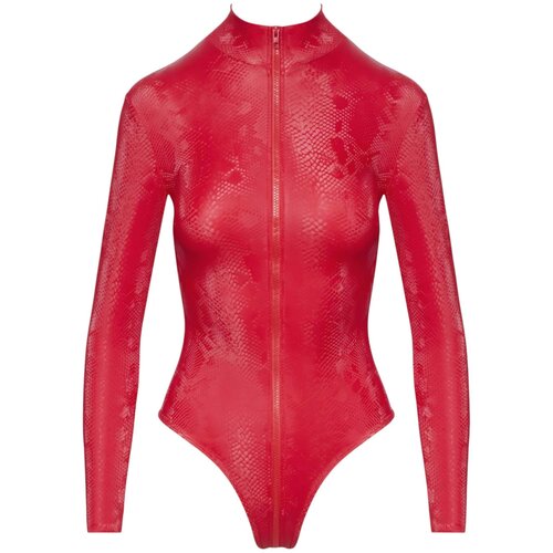 Cottelli Snakeskin Long Sleeve Body 2644444 Red M Cene
