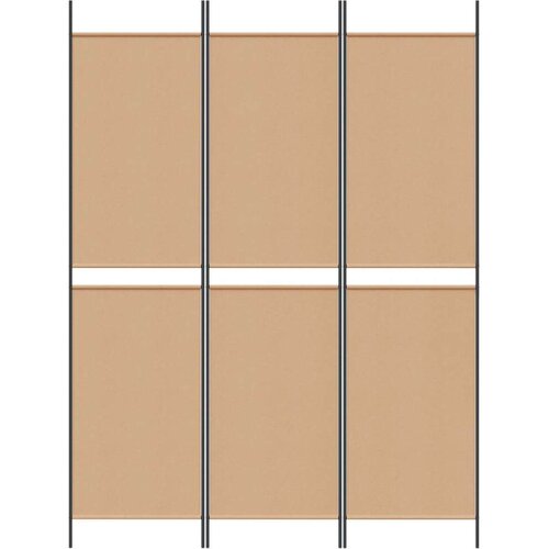  3-panelni pregradni zid Bež 150 x 200 cm Tkanina - Bež 150 x 200 cm Slike