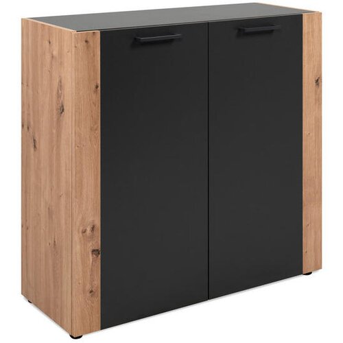 MID.YOU KOMODA, antracit, hrast artisan Cene