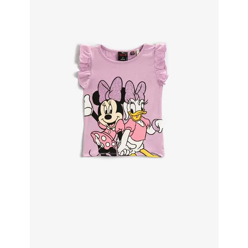 Koton Licensed Disney Printed Sleeveless T-Shirt Cotton