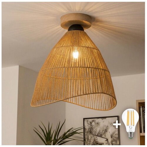  Brilagi - LED plafonski luster CERIA BOHO, 1xE27/40W/230V, prečnik 70 cm, braon/hrast Cene