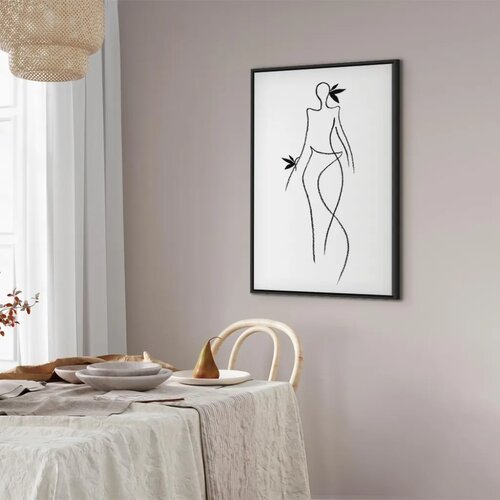  Slika - Exotic Dance (1 Part) vertical 60x90 U crnom drvenom okviru Slike