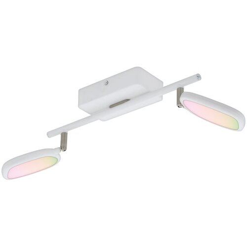 Eglo LED spot lampa PALOMBARE-C 10 W 36,5 cm bela 2 reflektora RGB 97692 Slike