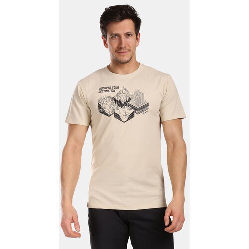Kilpi Men&amp;#039;s cotton T-shirt VIBE-M Beige Slike