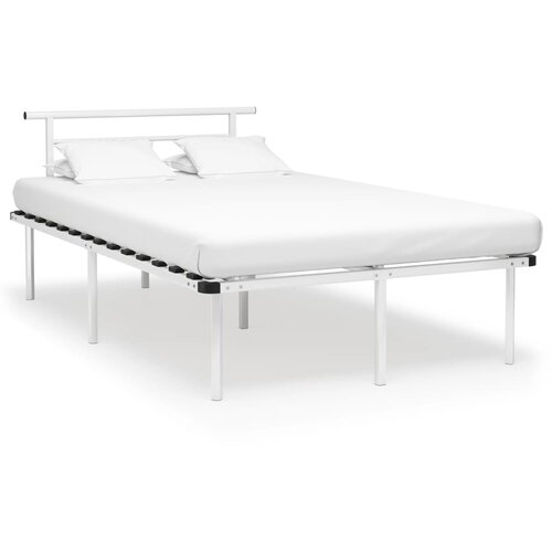 The Living Store Posteljni okvir bel kovinski 120x200 cm - Posteljni Okvir, (21530157) Slike