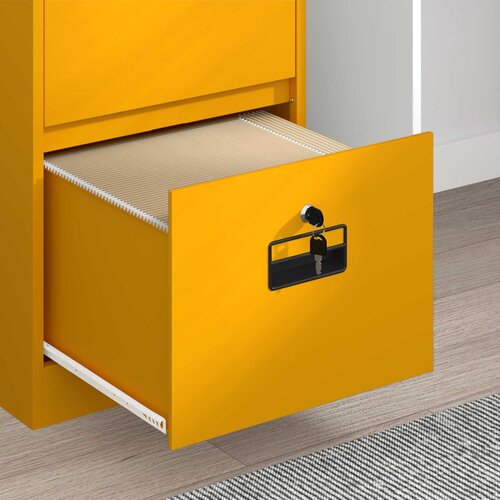 Kabinet za datoteke s ladicama Žuta 45,5 x 42 x 139 cm Slike