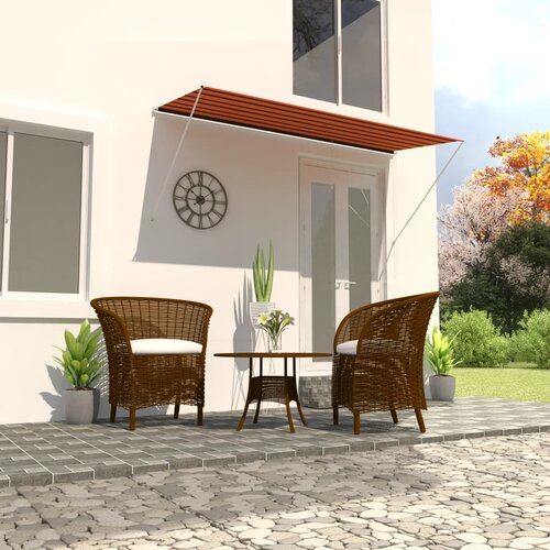 vidaXL tenda na uvlačenje 300 x 150 cm narančasto-smeđa Cijene
