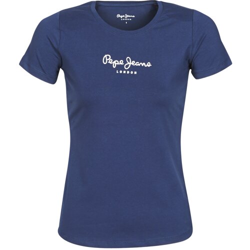 Pepe Jeans Majice s kratkimi rokavi NEW VIRGINIA Modra Cene