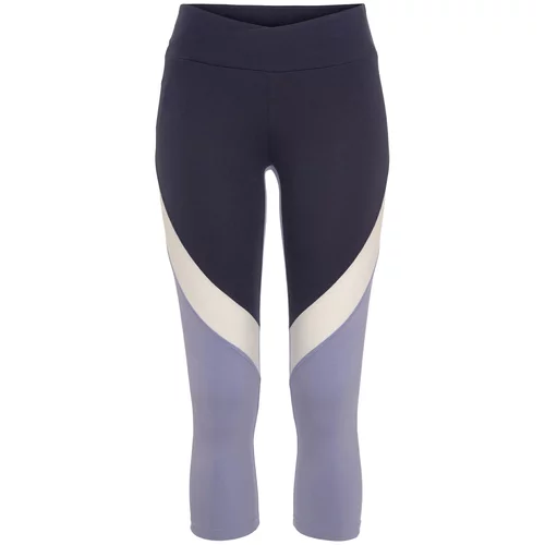 LASCANA ACTIVE Športne hlače svetlo lila / temno liila / bela