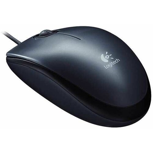 Logitech M100 optical corded mouse/ black Slike