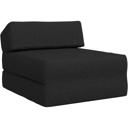SOFA na razvlačenje Crna 60 x 70 x 41 cm Tkanina Slike