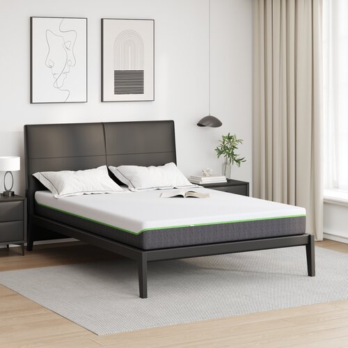 VidaXL Madraci Bijela, siva 140 x 200 cm 100% poliester žakard tkanina Slike