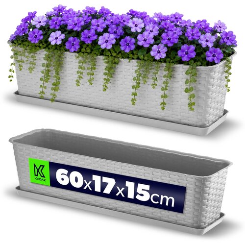 KADAX balkonski cvetlični lonec s stojalom za rože, ograja 60 cm, (5000353085) Cene