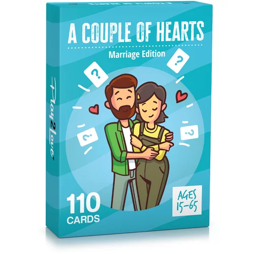 Spielehelden A Couple of Hearts, za pare, 110 ljubečih vprašanj za poročene pare, v angleškem jeziku