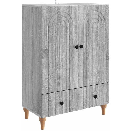 VidaXL Kreveta Siva sonoma 66 x 34 5 x 95 cm Konstruirano drvo - Siva sonoma Slike