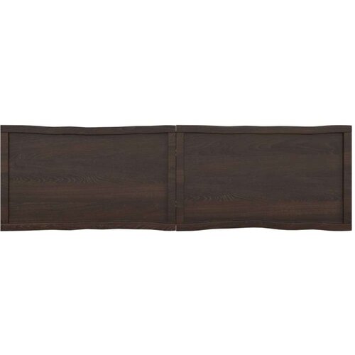  Stolna ploča tamnosiva 180x50x6 cm obrađena masivna hrastovina Slike