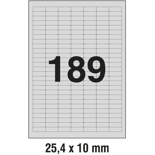  ETIKETE LASER 25,4X10MM POLYESTER PK20L ZWECKFORM L6008-20 SREBRNE Cene
