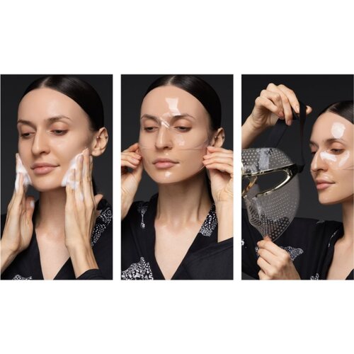Foreo FAQ&amp;trade; Glass Skin Collagen Face Mask hidrogel maska za gladitev kože in zmanj&amp;scaron;anje vidnosti gub 5 kos Slike
