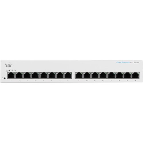 Cisco STIKALO 16-PORT CBS110 10/100/1000 UnManaged (CBS110-16T-EU), (5000287474) Slike