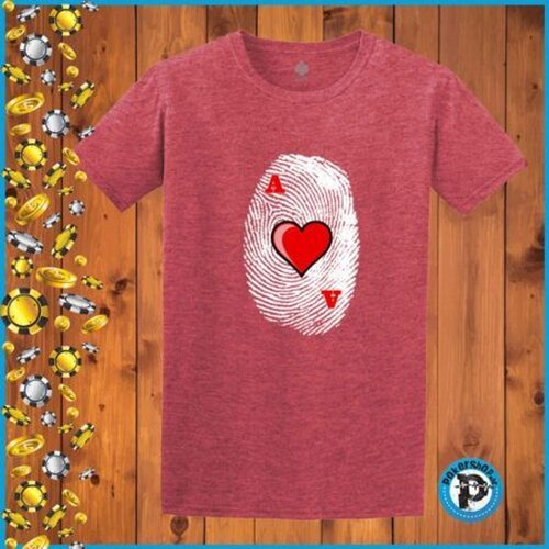  Poker majica "Finger Print", crvena Cijene