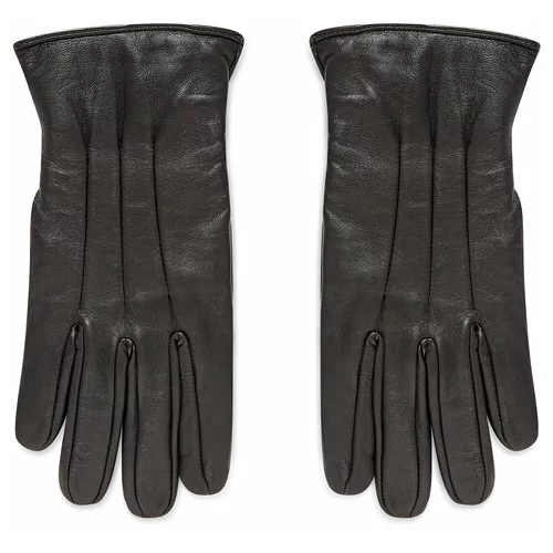 Jack & Jones Moške rokavice Jacmontana Leather Gloves Noos 12125090 Črna