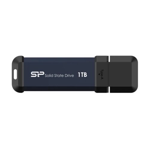 Silicon Power Portable Stick-Type SSD 1TB, MS60, USB 3.2 Gen 2 Type-A, Read up to 600MB/s, Write up to 500MB/s, Blue Cene