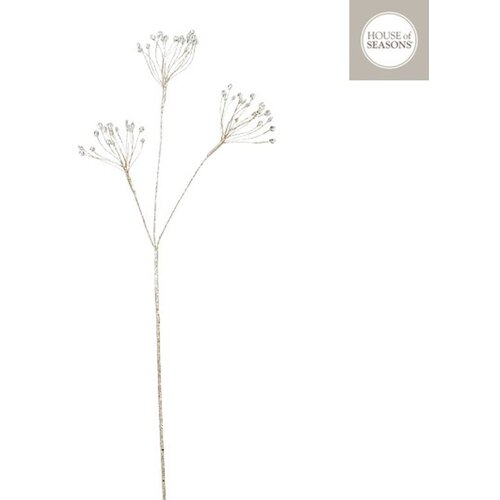  Novogodišnji cvet - Spray beads 75cm 1140005 - Champagne - EDL Cene