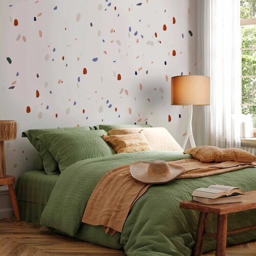  Foto tapeta - Classic Terrazzo on White Background 98x70 Samoljepljiva Slike