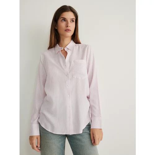 Reserved - Prugasta košulja - ružičasta