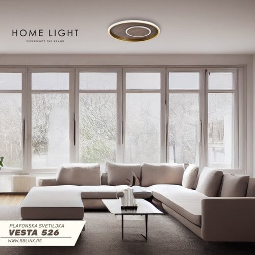 Vesta 526 plafonska svetiljka 36W 3000/4500/6000K tamno drvo/zlato (&oslash; 400) Cene