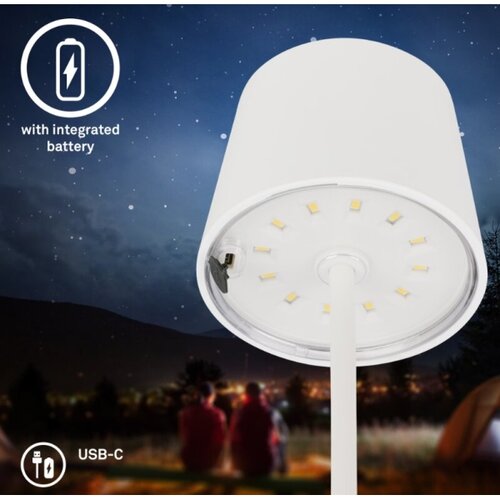 BRILONER 7423016 - LED prigu&amp;scaron;iva punjiva stona lampa LED/2,6W/5V IP44 bela Slike