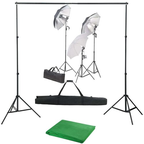  Oprema za fotografski studio sa setom svjetiljki i pozadinom Cene