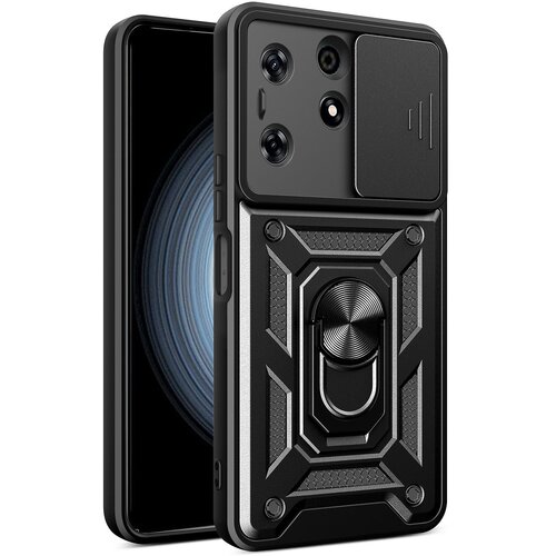 INORCO Za Tecno Spark 10 Pro PC+TPU telefonska torbica proti praskam, drsna za&amp;scaron;čita leč, pokrov na stojalu, (22033323) Slike