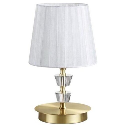 Ideal Lux - Kristalna stona lampa PEGASO 1xE14/28W/230V zlatna Slike