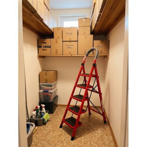 Norvel kućne aluminijumske merdevine 5 stepenika 1.73m ( KLK-LD-13 ) Slike