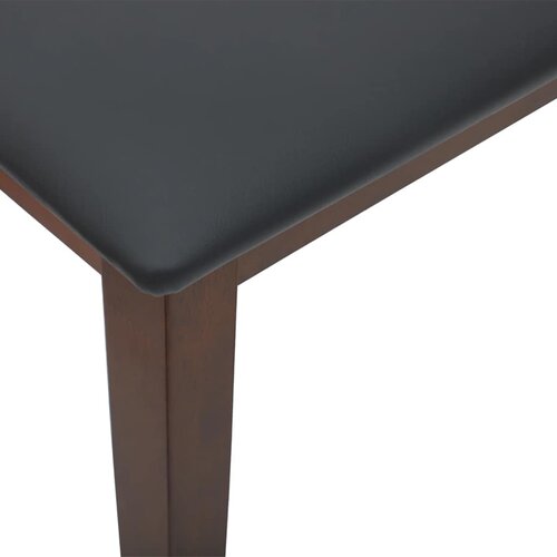  Klupa 90 cm smeđa puna drvena guma Slike
