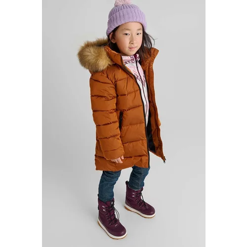 Reima Otroška zimska jakna Lunta rjava barva