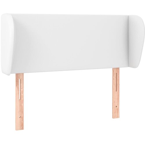 Maison Chic vzglavna omarica - nočna omarica - posteljna omarica z u&amp;scaron;esi belo 83x23x78/88 cm umetno usnje, (21709513) Slike