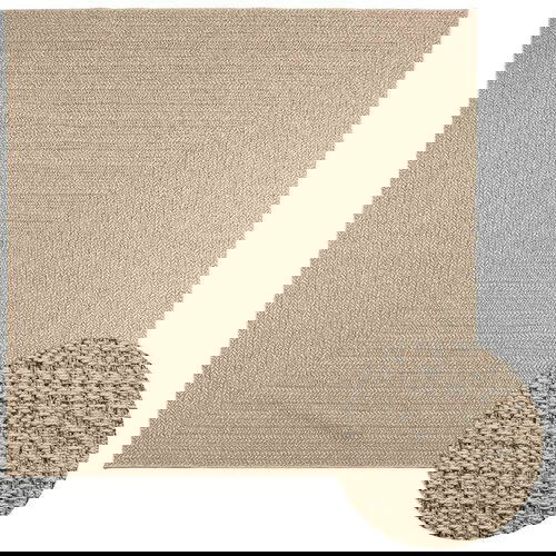  Rug "ZIZUR" Bež 240x240 cm Juta videz Notranje in zunanje Cene