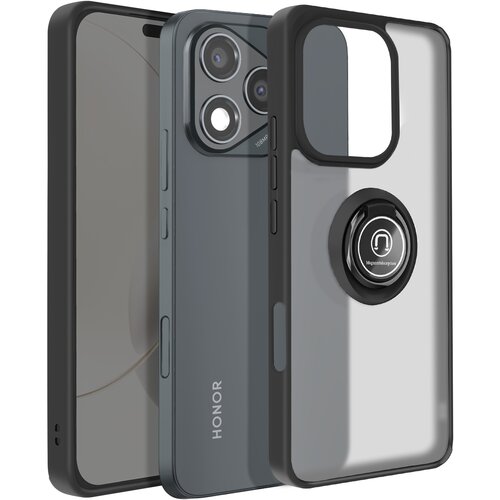 AVIZAR Ovitek za Honor 400 Lite Magnetni obroč Prozoren hrbet, Črna, (5000017003) Cene