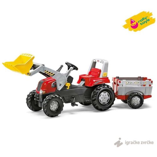 Rolly Toys traktor rolly junior sa kašikom i prikolicom (811397) Cene