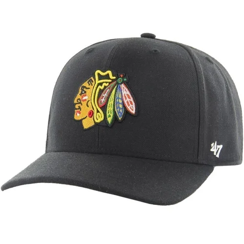 Chicago Blackhawks Hokejska kapa s vizorom NHL MVP Cold Zone Black