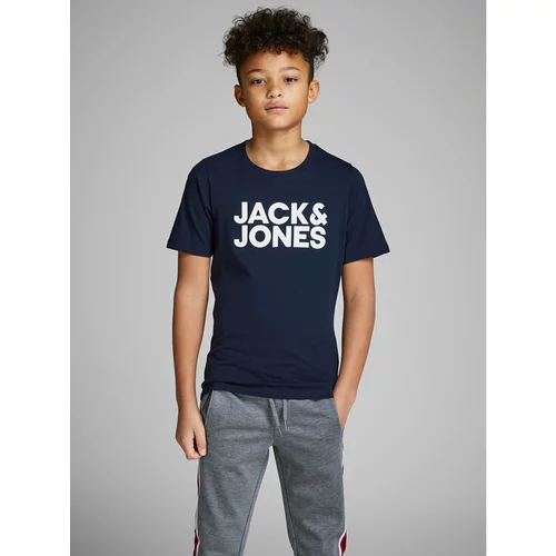 Jack & Jones Majica Corp Logo 12152730 Mornarsko modra Regular Fit