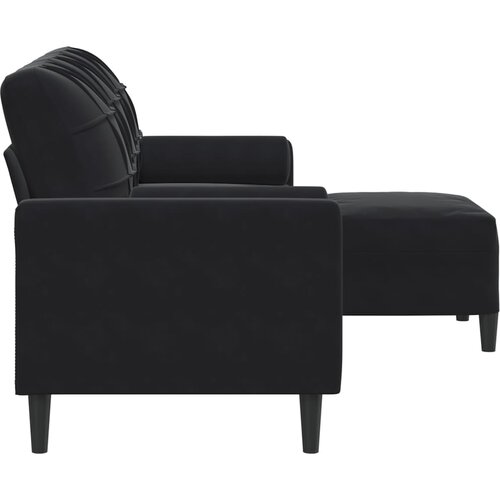  Trosjed s tabureom crni 180 cm bar&amp;scaron;unasti Slike